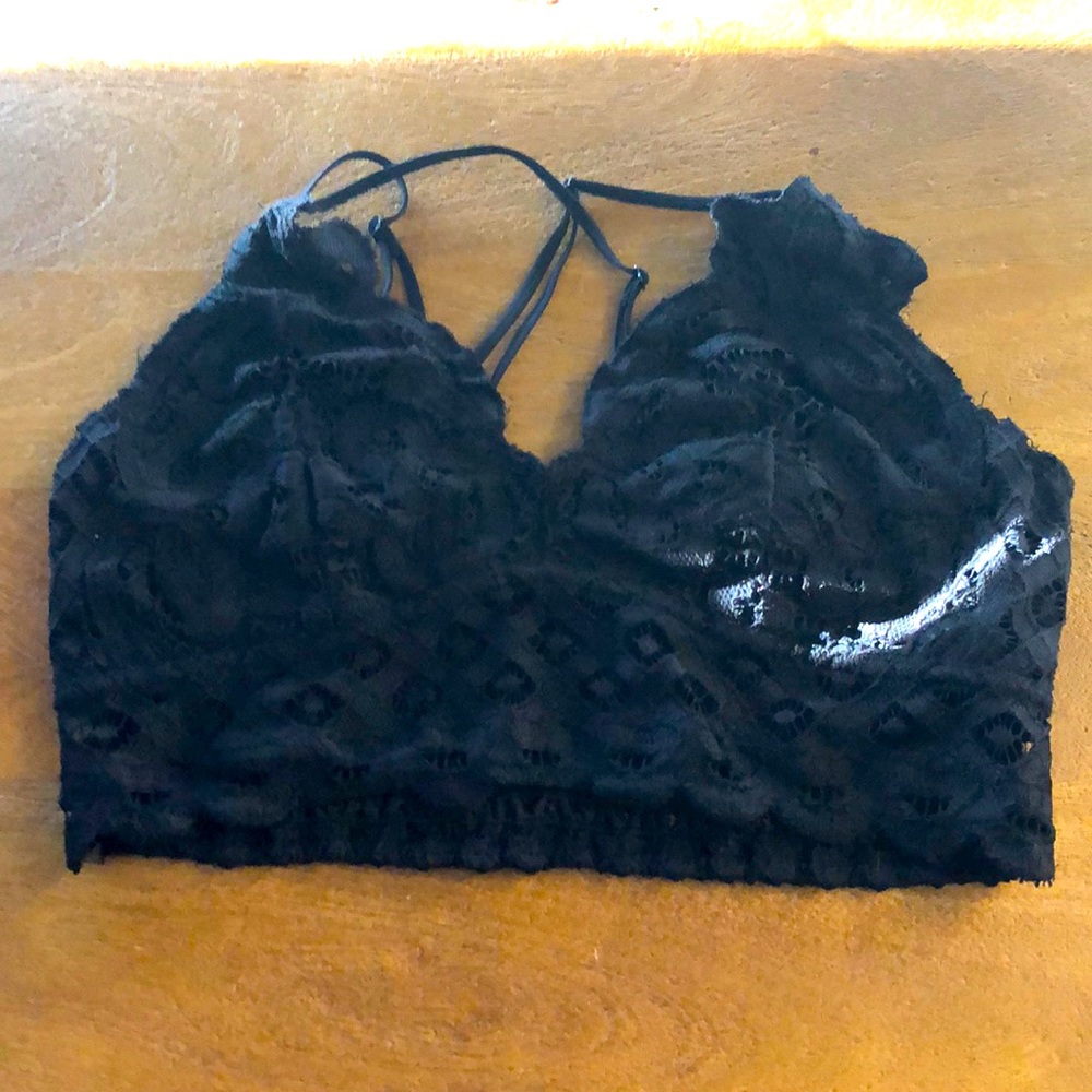 Black Lace Bralette size: Large
